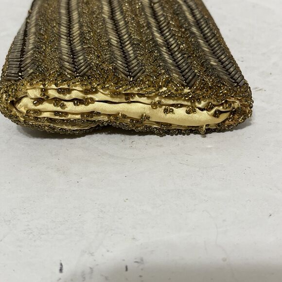 Vintage Star Brand Beaded Clutch Wallet Handbag MCM Glamorous 7.5”x4” - Picture 4 of 8